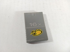 Nintendo GameCube Wii Mad Catz Memory Card 16x Gray Tested 1019 Block