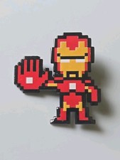 2024 Disney Starter Lanyard Pin Marvel Avengers 8-Bit Pixelated Iron Man