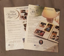 Creative Memories 8 1/2 X11 White Refill Pages  Page Protectors Sealed New