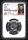 1964  NGC PF 68 KENNEDY HALF DOLLAR ~ 90% SILVER ~ 1c START