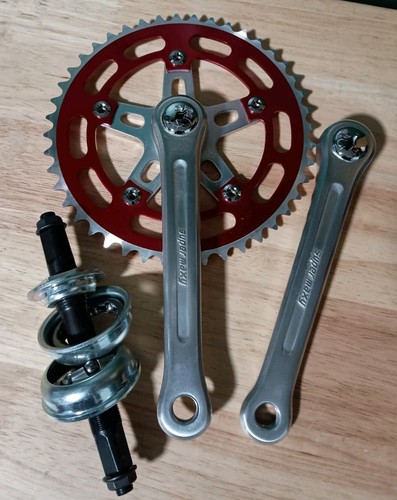 Manivelle BMX Vintage Sugino Super Maxy - Or 170mm 44T - New Old Stock