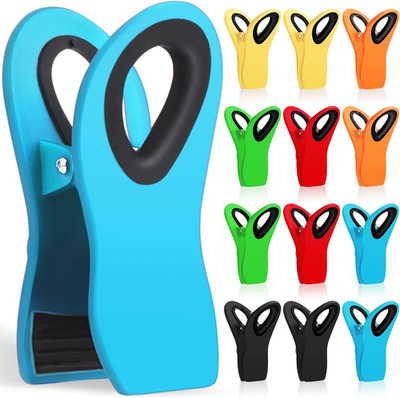 12 Pack Chip Clips Bag Clips, Magnetic Bag Clip for Food Storage Heavy Duty, Pla
