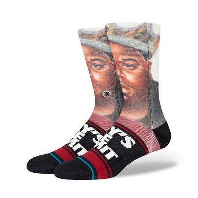 Stance x Notorious B.I.G. ''Skys The Limit'' Classic Crew Socks (Black) Print Sock