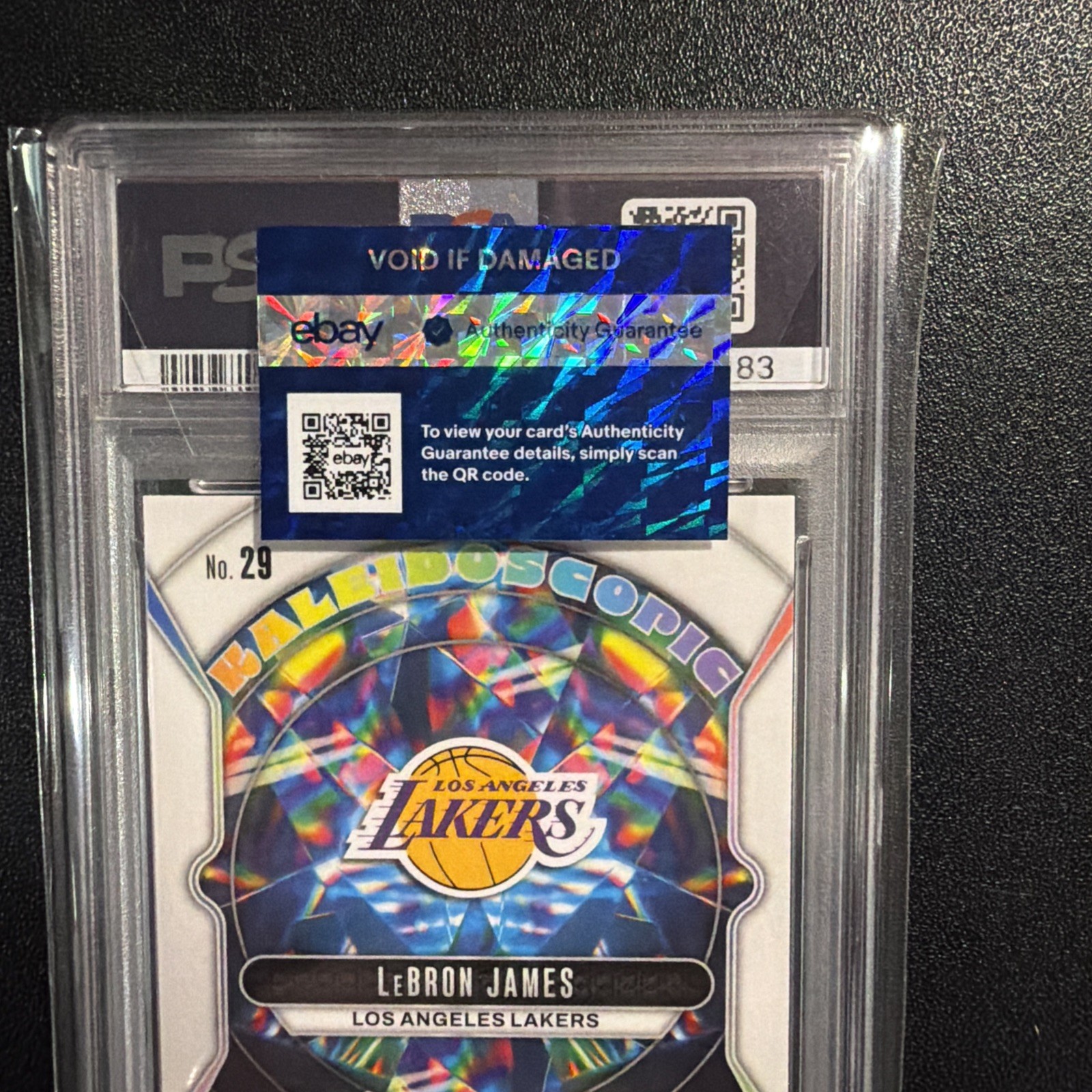 (PSA 10) 2024-25 Panini Prizm Lebron James #29 Kaleidoscopic Fast Break GEM MINT view 6