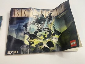 LEGO Bionicle 8740 & 8738 INSTRUCTIONS ONLY DAMAGE