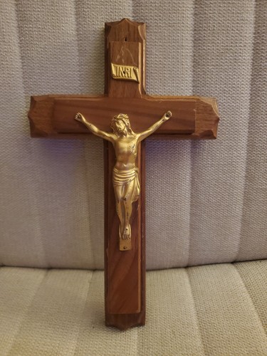 VINTAGE SICK CALL LAST RITE CRUCIFIX WOOD CROSS ALTAR | eBay