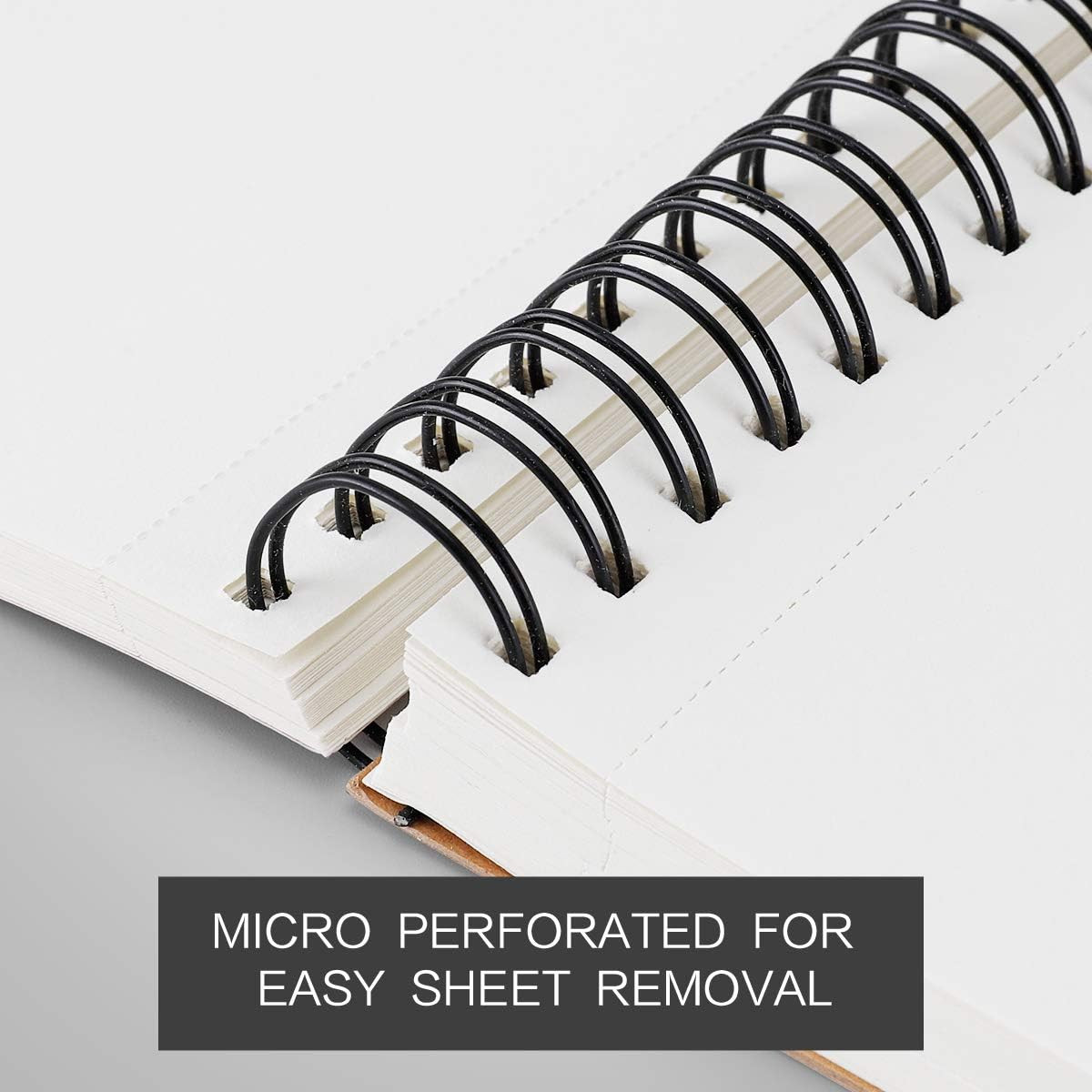 Bachmore Sketchpad 9X12 Inch (68Lb/100G), 100 Sheets of TOP Spiral Bound Sketch 