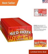 Red Hots Cinnamon Candy - 5.5oz Theater Boxes, Pack of 12 for Every Occasion