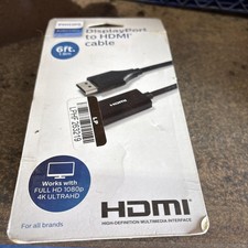 Philips 6' Display Port to HDMI Cable - Black