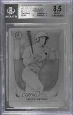 2014 Bowman Prospects Chrome Printing Plate Black 1/1 Hunter Dozier BGS 8.5 fm0