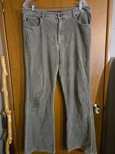 Z. Cavaricci Women's Vintage Size 12 Bootcut Corduroy Pants Light Green