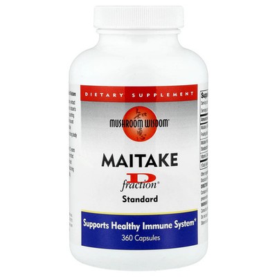 2 X Mushroom Wisdom, Maitake D-Fraction�, Standard, 360 Capsules