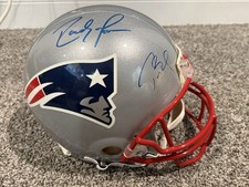 !!! RARE !!! Tom Brady And Randy Moss Dual Signed New England Full Size Helmet