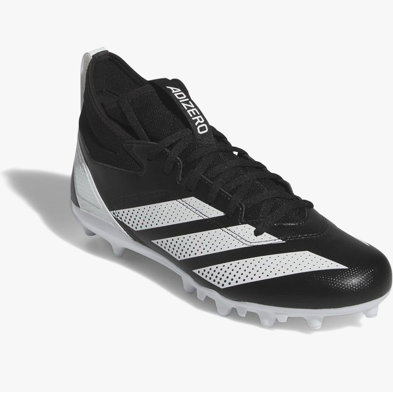 adidas Adizero Impact 4 Football Cleats Black/White Men's US 8 Medium D 