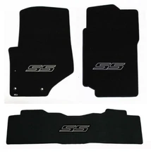 NEW! 2007-2009 Trailblazer Floor Mats Black Carpet Embroidered SS Logo on all 3