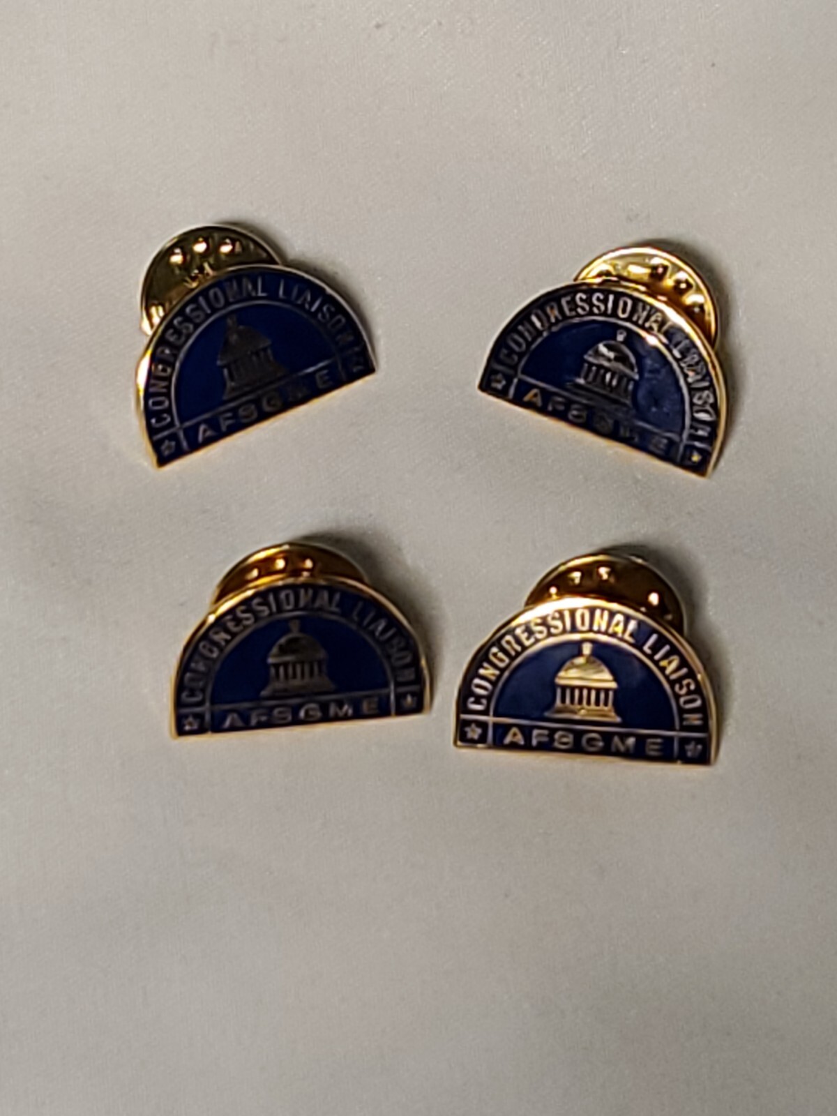 Lot Of 4 Metal Enamal Lapel Pin Congressional liaison AFSGME eBay