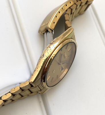 Seiko SQ 5Y23-8A11 Vintage Watch Men's Gold Seiko Quartz