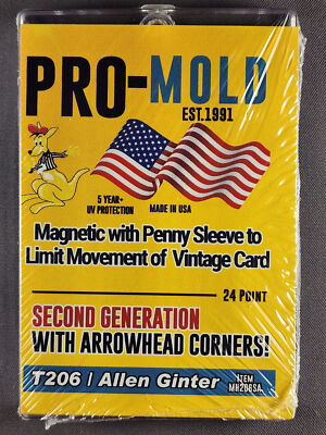 10x Pro Mold MH206SA Tobacco Card T206 w/ Sleeve 24pt Magnetic Holder One Touch