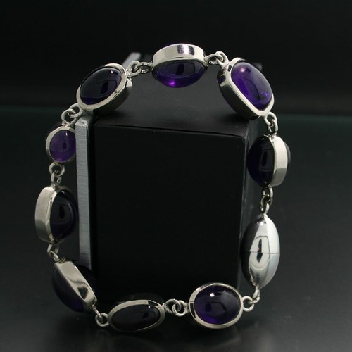 Bracciale ametista argento 925 fatto a mano Global Violet - Foto 2 di 7