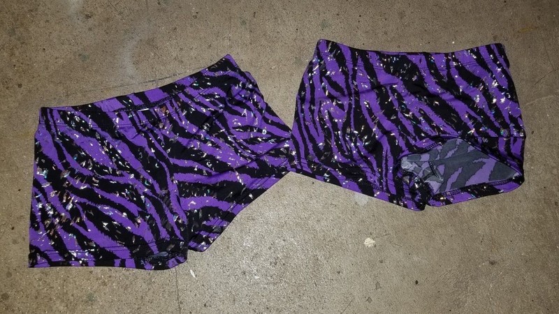 (2) Body Wrappers Child Dance Shorts - Size 8-10 and Size 6x-7