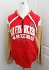 NFL San Francisco 49ers Sweatshirt Herren Med Full Zip Stickerei Hoodie Football