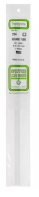 Polystyrene Square Tubes - 6.3mm