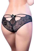 Sexy Chilirose String Ouvert Offenen SpitzenhöSchen Gr. L