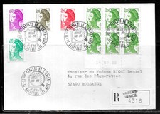 O405 - LIBERTE DE GANDON - LETTRE RECOMMANDEE DE MAIZIERES LES METZ DU 14/10/89
