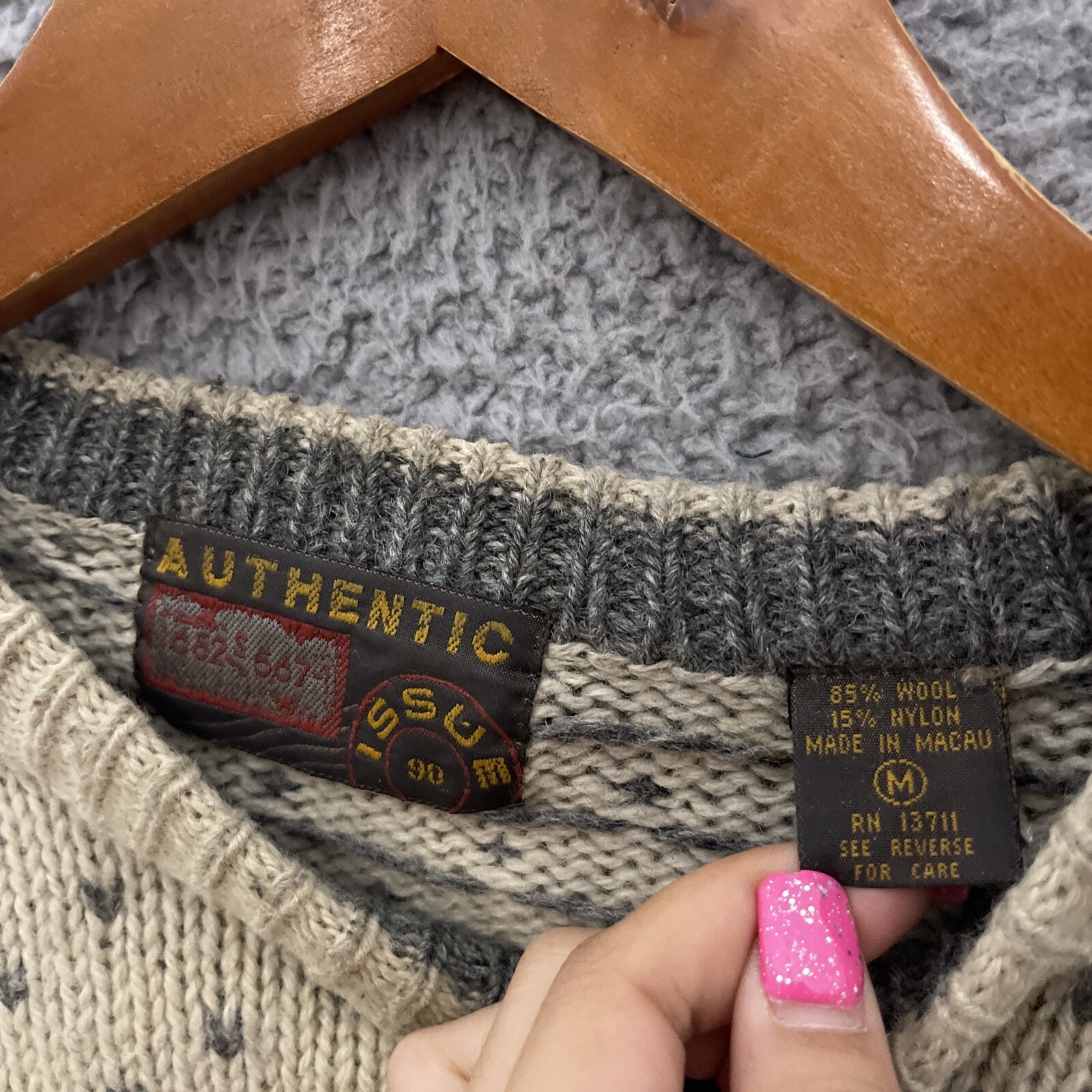 Vintage Authentic Issue Sweater Pullover Sweater … - image 5