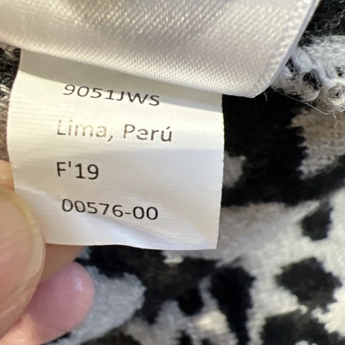 NATION LTD Kelly Blazer Leopard Cardigan Sweater Wool Blend Sz Small Thick Knit - Picture 10 of 13