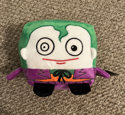 Six Flags Magic Mountain Joker Batman Cube Pillow Stuffed Plush DC Comics - NWT