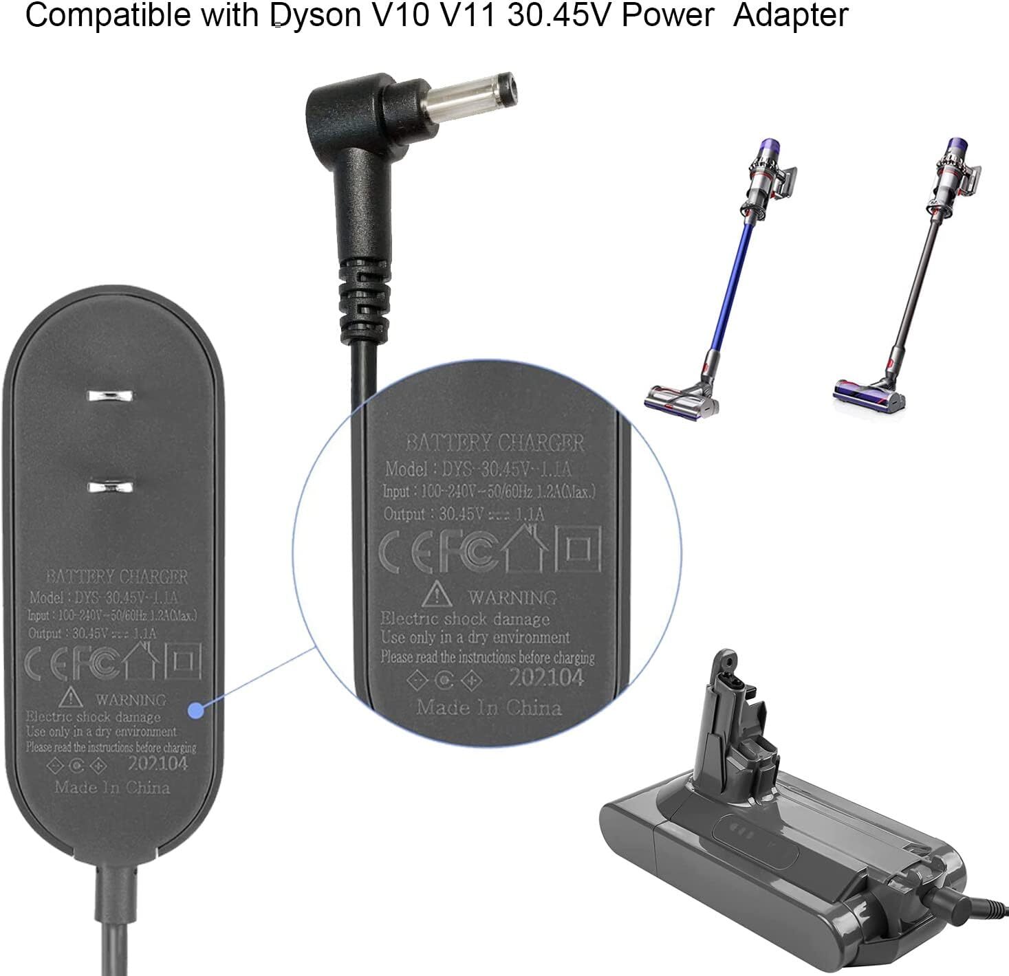 Dyson V10 V11 Cordless Vacuum Cleaner Extension Cord 30.45V Power Adapter  -image