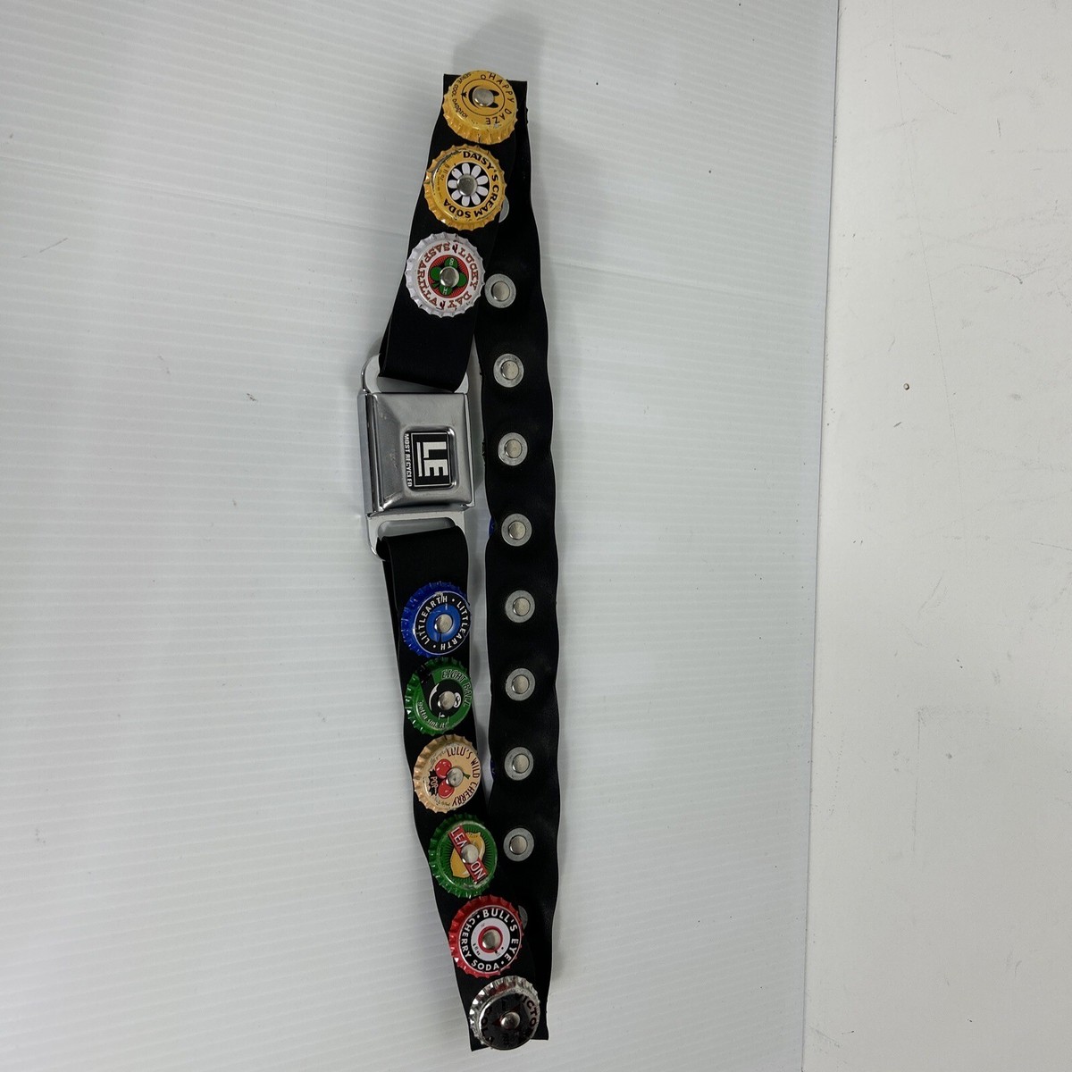LE Most Recycled Beer Cap Belt Buckle Belt 30W