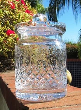 ROGASKA GALLIA BISQUIT JAR MINT 8 1/4" TALL