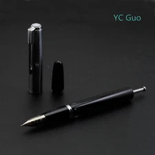 2019 Model Wing Sung 601A Vacuum Pump Black Fountain Pen Fine Nib  