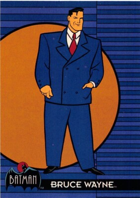 1993 Topps Batman: The Animated Series Batman #4 Bruce Wayne.
