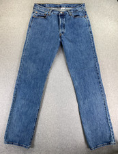 Levis 501 Jeans Mens 36x36 Blue Button Fly Original Fit Medium Wash Vintage Y2K