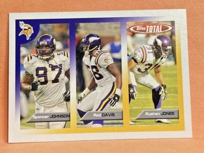 2005 Topps Total SPENCER JOHNSON, ROD DAVIS, RUSHEN JONES #424