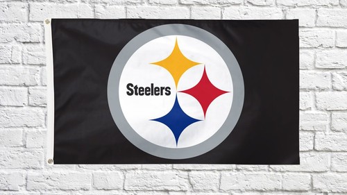 Pittsburgh Steelers Football fans 3x5 ft Black Flag - Ideal NFL Gift Banner - Picture 2 of 3