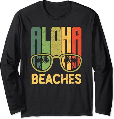 Aloha Beaches Hawaii For Summer Vacation Gift Long Sleeve T-Shirt