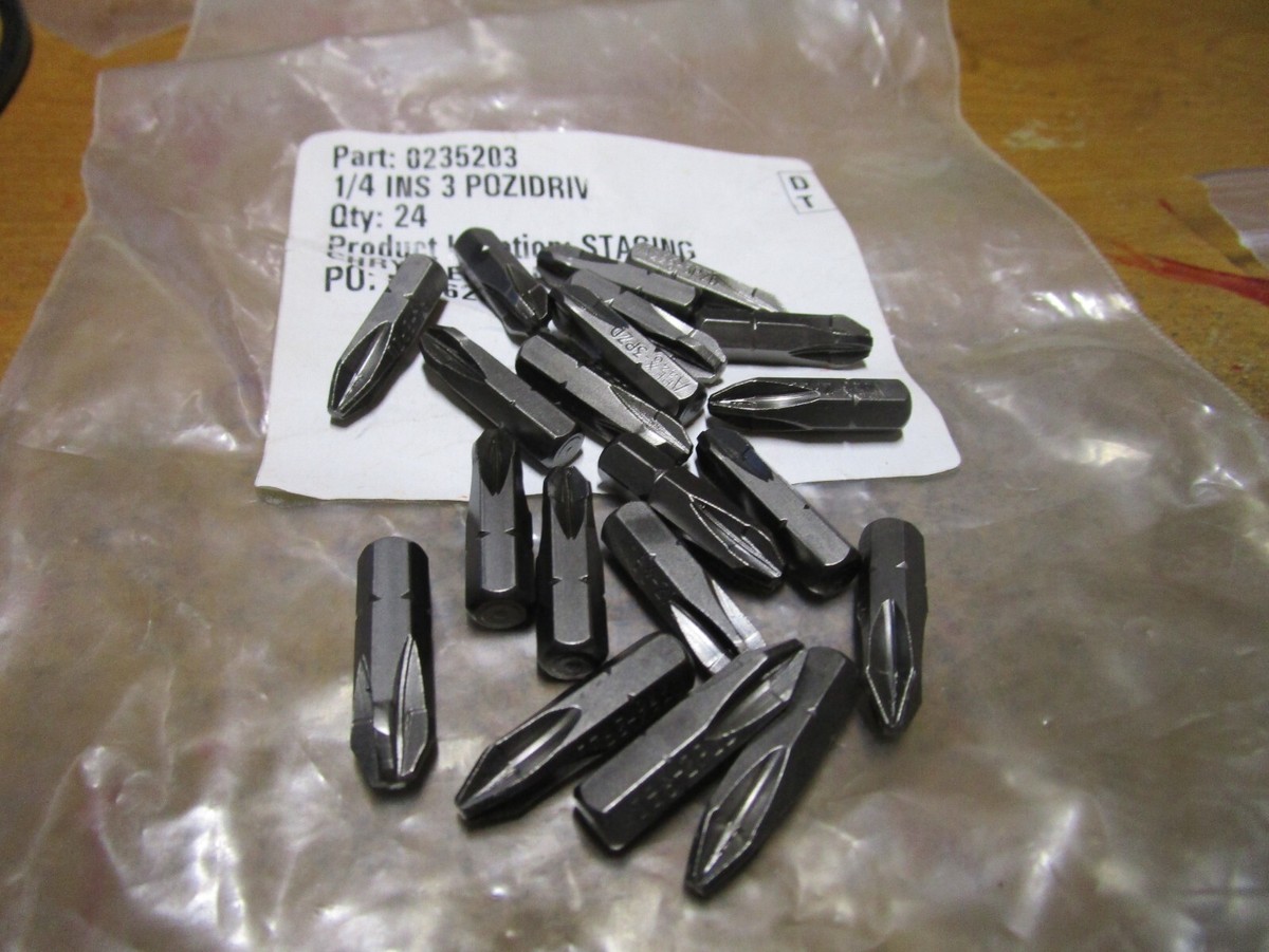 3 Pozi Drive BIT 1/4
