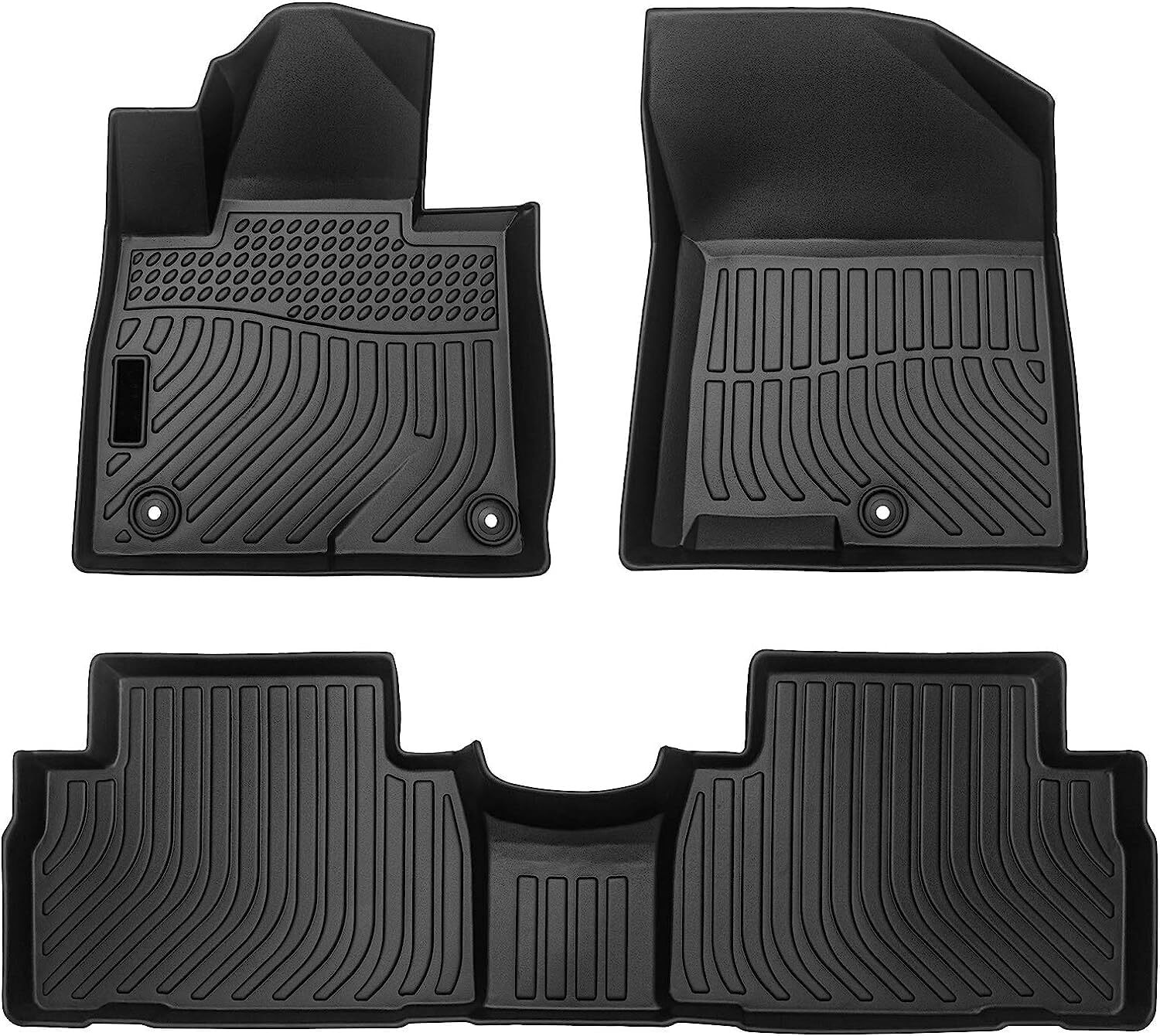 2019-2020 Hyundai Santa Fe All-Weather 3D Molded Black Floor Mats