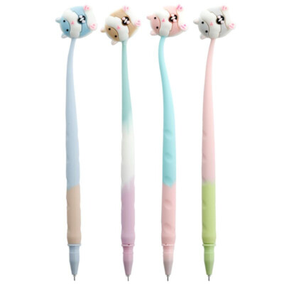 Hamster Stifte Set 4 Stück Tintenroller lustige Kugelschreiber Furry Friends   