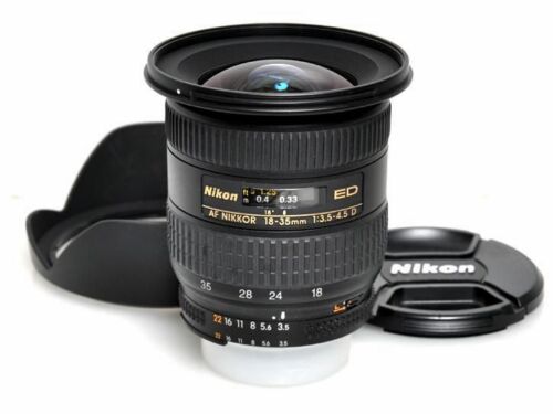 Nikon AF Nikkor 18-35mm F3.5-4.5 D ED Ampio Angolo Zoom Lenti Eccellente Da - Foto 1 di 3