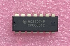 ON Semiconductor MC33074P single supply Operational Amp Integrated Circuit