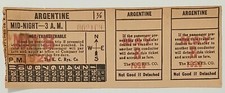 1920 The K.C. Rys. Co. Trolley Ticket Argentine 1/2 Fare W/ Newman Theatre Ad