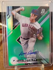 2019 Bowman Platinum Green Auto /99 Alex Royalty Indians