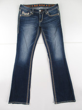 ROCK REVIVAL WOMEN'S FABIOLA BOOT JEANS TAG SIZE 30 MEASURED 33X34 G402