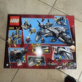 Lego Marvel Superheroes 6869 Quinjet Aerial Battle set New Sealed Damaged Box