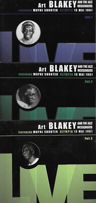 3 CD ART BLAKEY JAZZ MESSENGERS WAYNE SHORTER Olympia Mai 1961 KOMPLETTSET